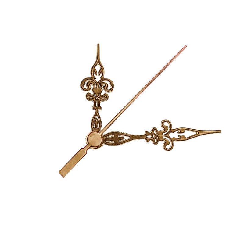Ponteiros para Máquina de Relógio Luiz Xv Grande 7,5cm Ouro