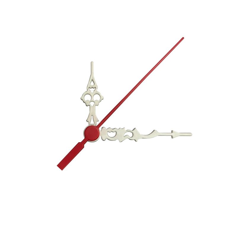Ponteiros para Máquina de Relógio Luiz Xv Médio 5,5cm Branco Vermelho