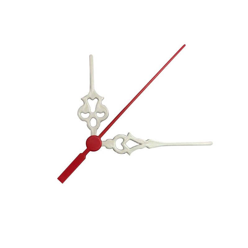Ponteiros para Máquina de Relógio Colonial Grande 6,5cm Branco Vermelho