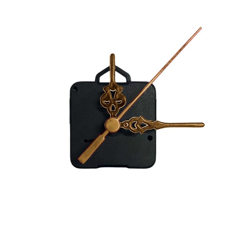 Máquina de Relógio Tic Tac Quartz de Parede 13mm com Ponteiros Colonial 5,5cm Ouro