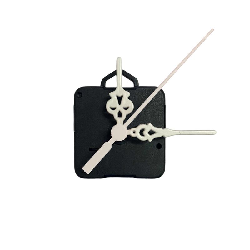 Máquina de Relógio Tic Tac Quartz de Parede 16,5mm com Ponteiros Colonial 5,5cm Branco