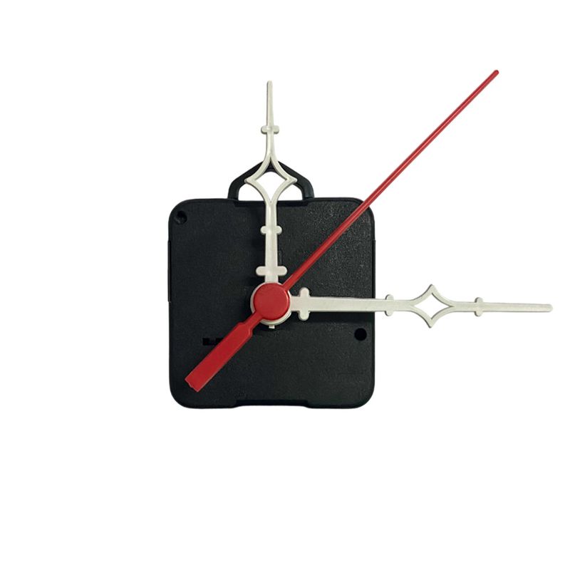Máquina de Relógio Tic Tac Quartz de Parede 16,5mm com Ponteiros Universal 6,5cm Branco Vermelho