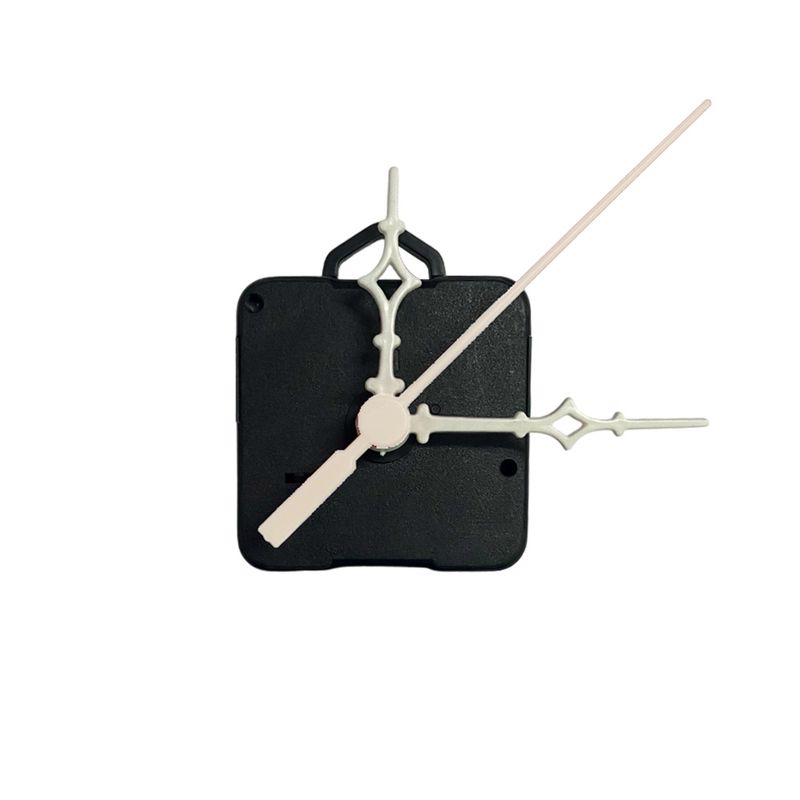 Máquina de Relógio Tic Tac Quartz de Parede 13mm com Ponteiros Universal 5,5cm Branco