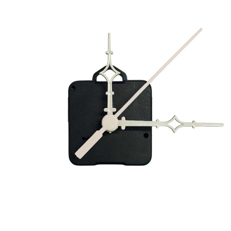 Máquina de Relógio Tic Tac Quartz de Parede 13mm com Ponteiros Universal 6,5cm Branco