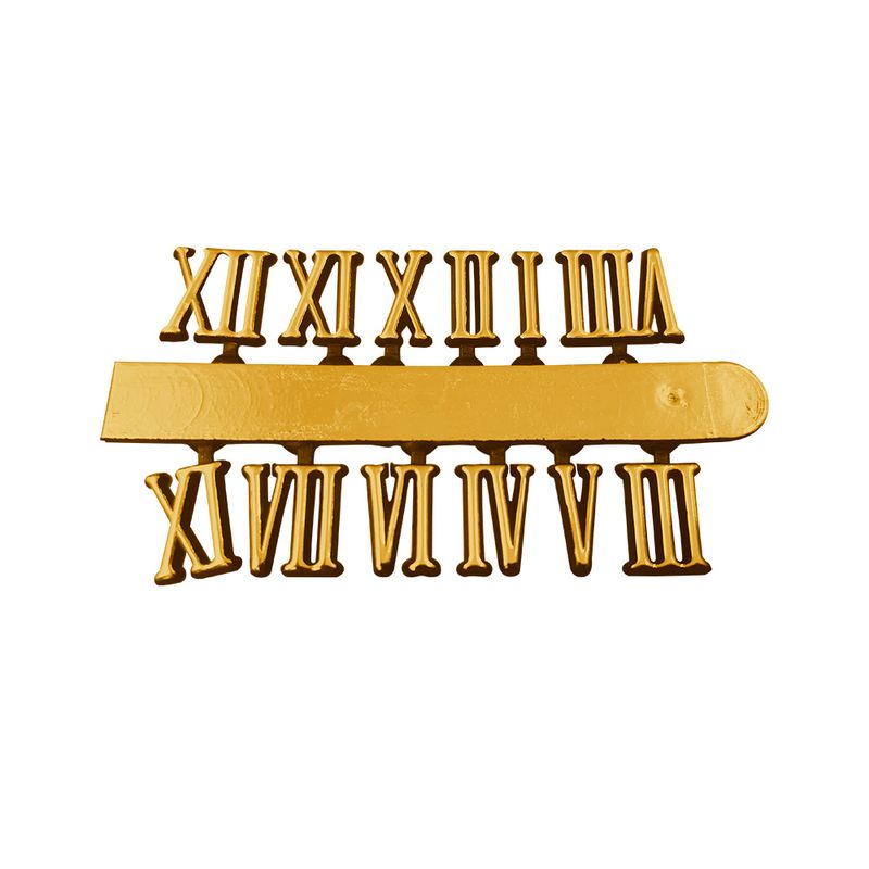 Algarismos Números Romanos para Relógios Ouro 1,1cm