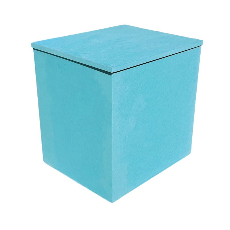 Caixa Retangular Grande Tampa Sapato 52x43x53 Mdf 4mm Madeira Pintado AZUL BEBÊ