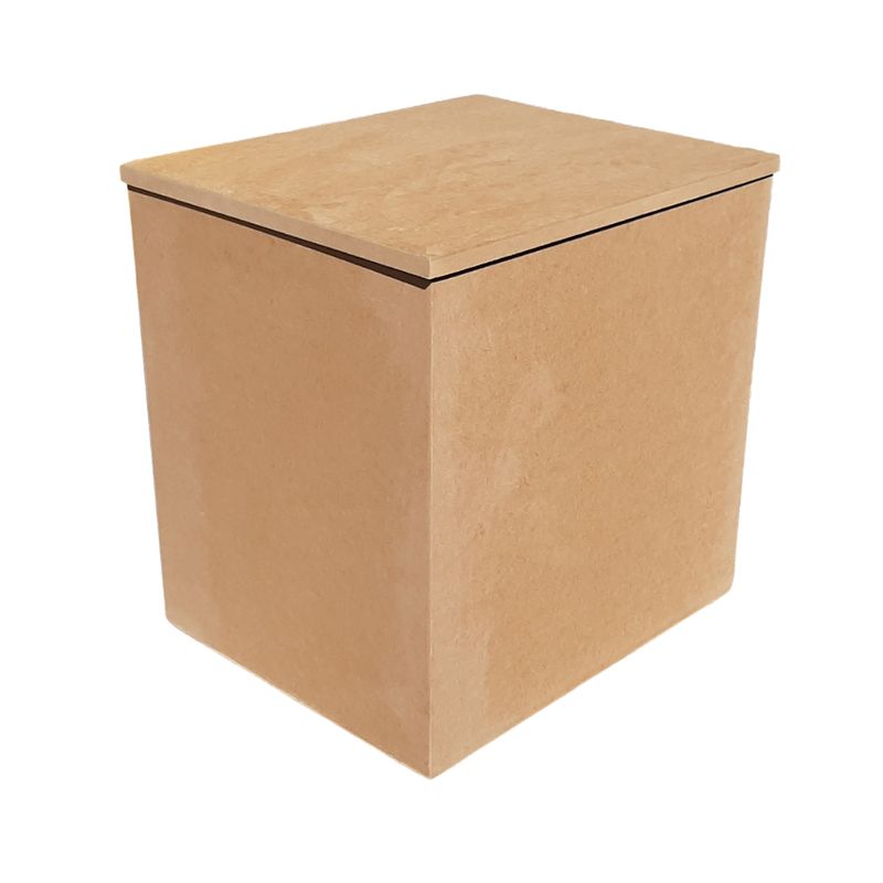 Caixa Retangular Grande Tampa Sapato 52x43x53 Mdf 4mm Madeira
