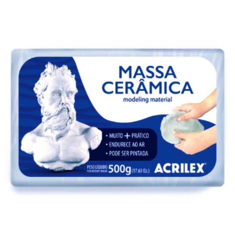 Massa Pronta Cerâmica 500g Acrilex