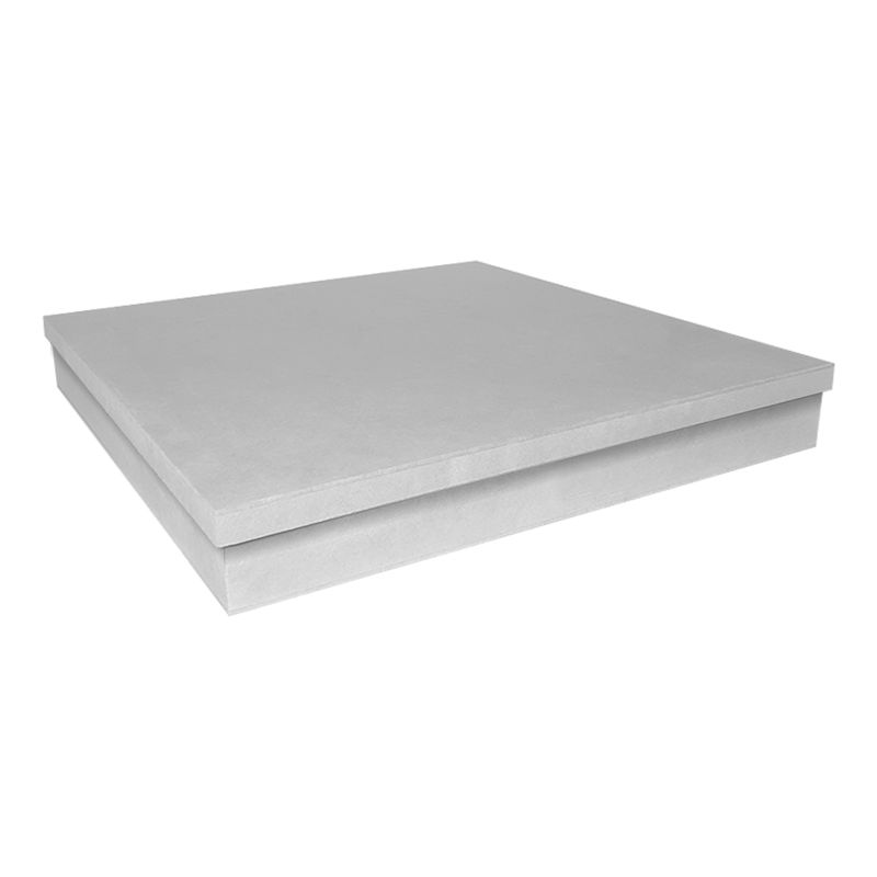 Caixa Quadrada Tampa Sapato 40x40x5 Mdf Madeira Pintado BRANCO