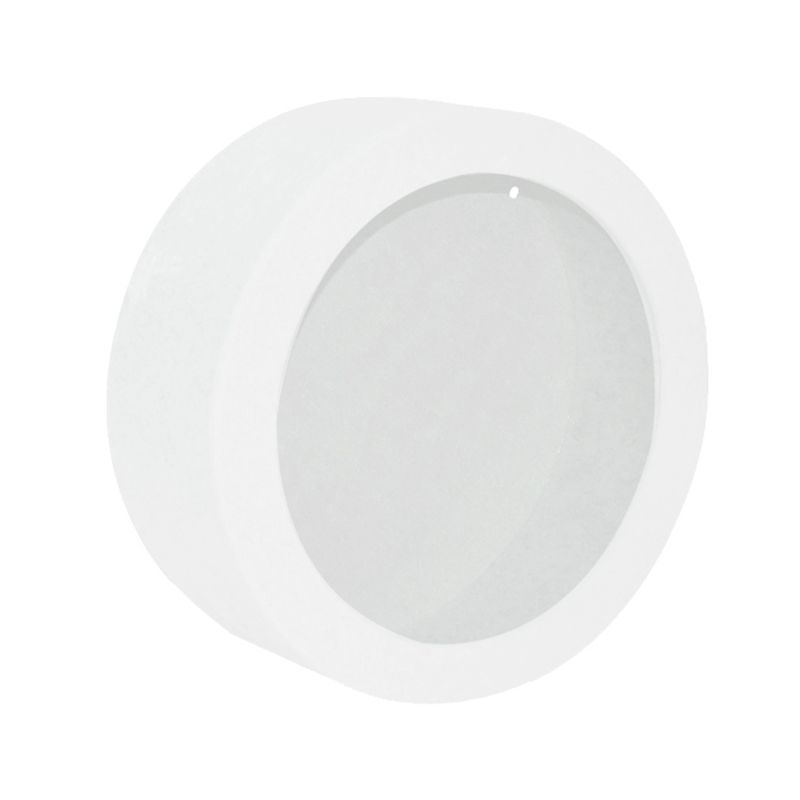 Nicho Redondo Simples 23x10 Madeira Mdf Pintado BRANCO