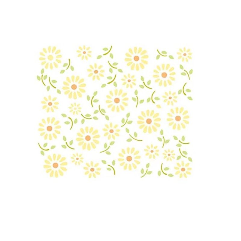 Stencil Especial Pintura Flores 21,1x17,2 Stm-022 - Litoarte