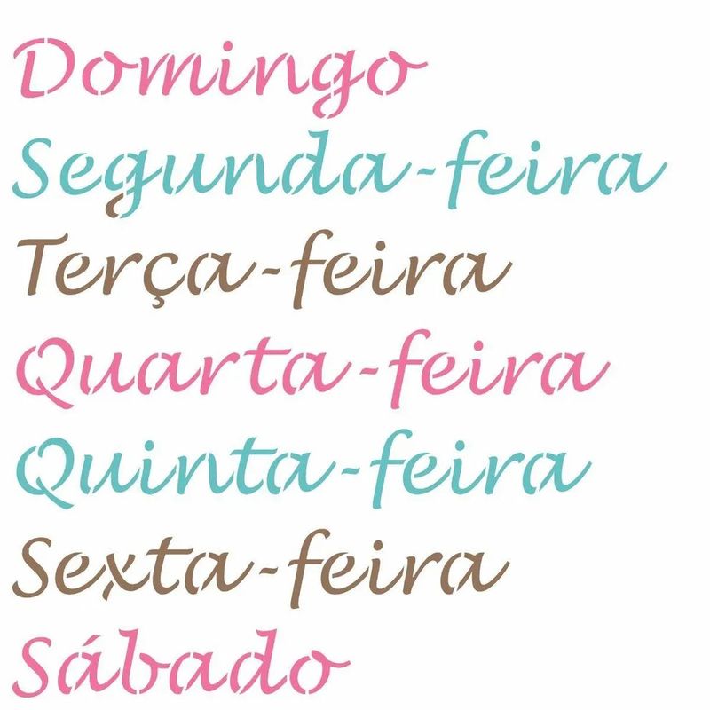 Stencil Pintura Opa Semaninha 30,5x30,5 3428
