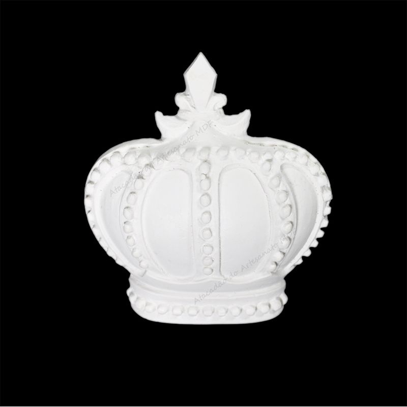 Aplique Coroa Real Grande 10,3x9,3 R0062 Resina