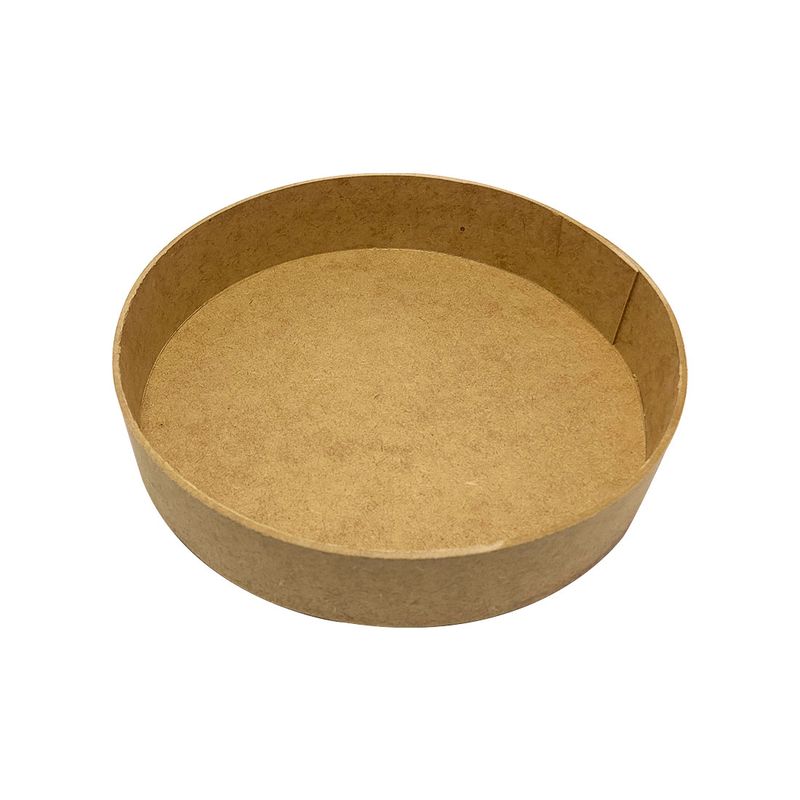 Bandeja Redonda Lisa Pp Festa Decoração 20x5 Kit 3 Mdf Madeira
