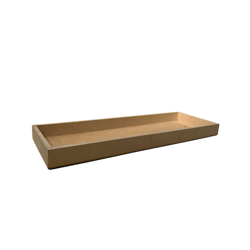 Bandeja Retangular Rustica Decoração 39x13x2,5 Mdf Madeira