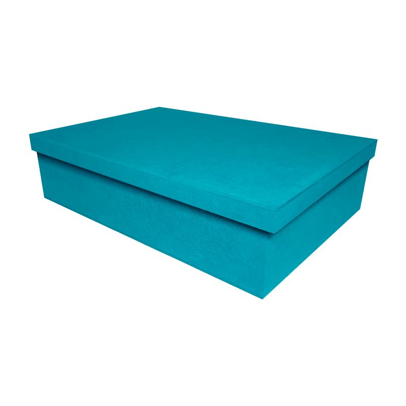 Caixa Retangular Tampa Sapato 30x22x8 Mdf Madeira Pintado AZUL BEBÃ?
