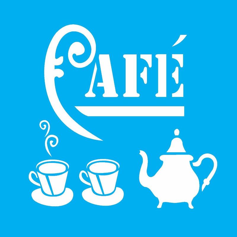 Stencil Pintura Café 0980 14x14 Opa