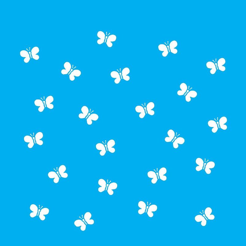 Stencil Pintura Micro Borboletas 1137 14x14 Opa