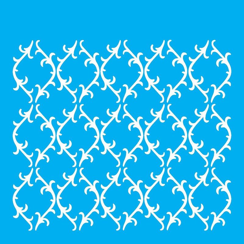 Stencil Pintura Micro Folhagem 1140 14x14 Opa