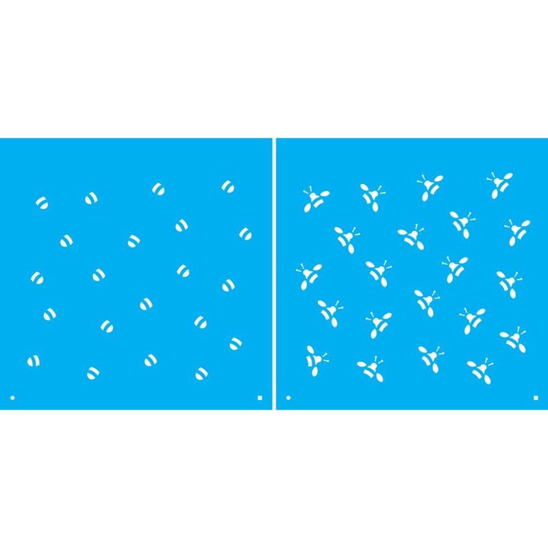 Stencil Pintura Micro Abelhas 1170 14x14 Opa