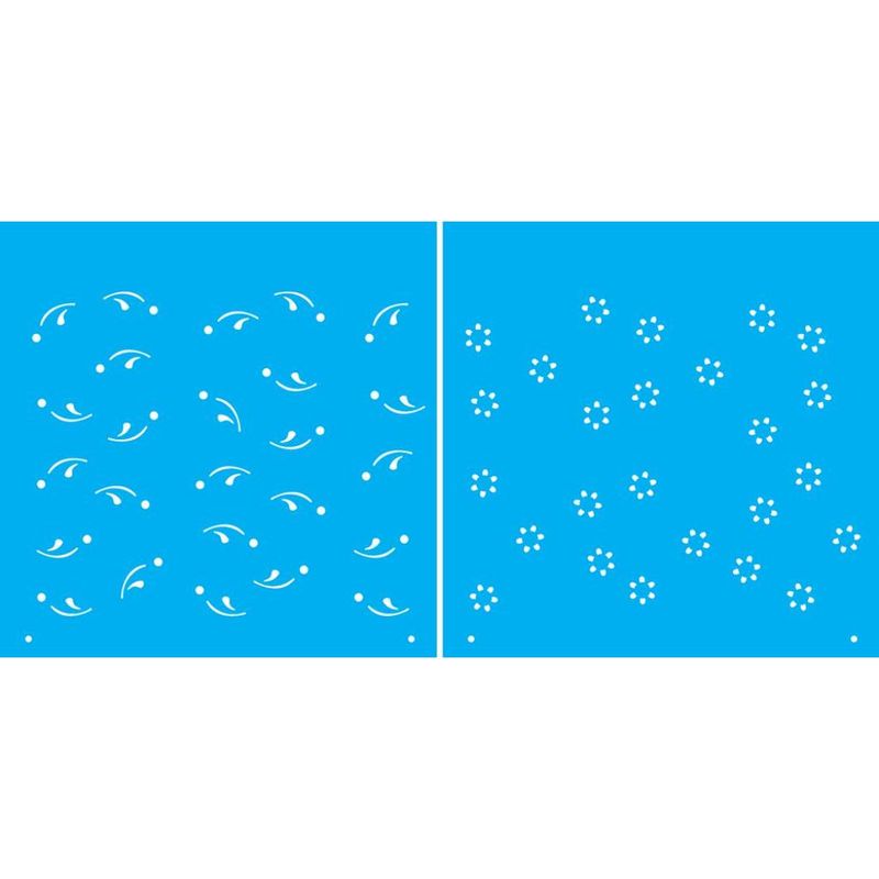 Stencil Pintura Micro Florzinhas 1173 14x14 Opa