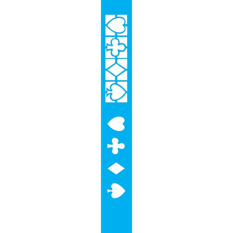 Stencil Pintura Naipes 0073 4x30 Opa