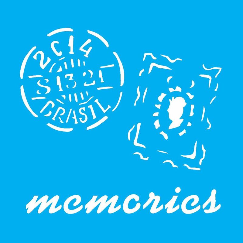 Stencil Pintura Memories Selos 1369 14x14 Opa