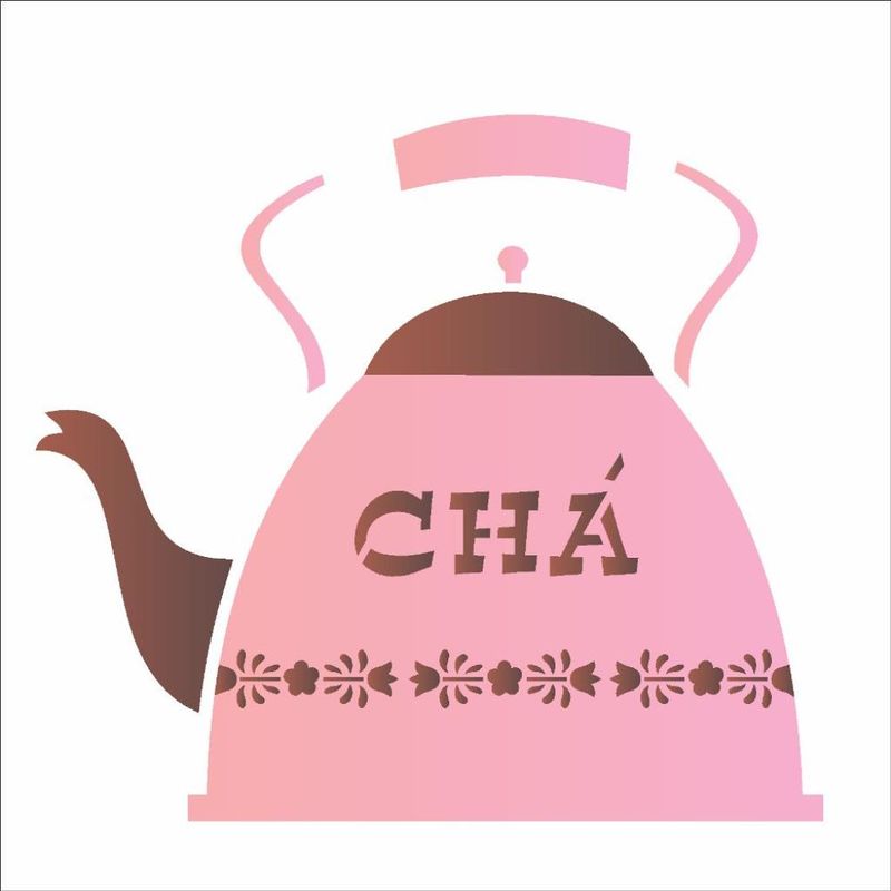 Stencil Pintura Chá 1378 14x14 Opa