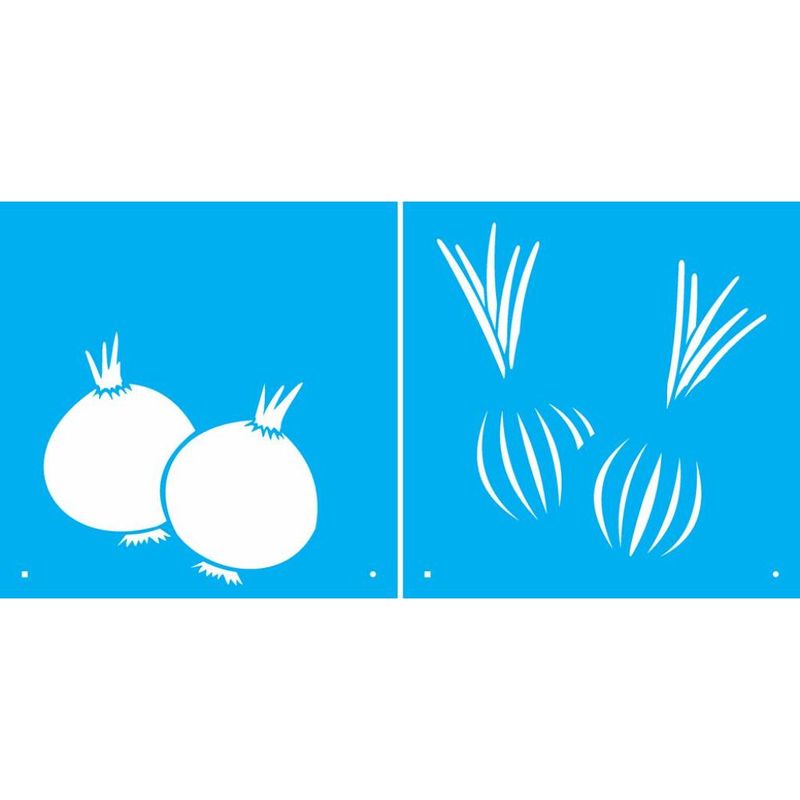 Stencil Pintura Cebola 1744 14x14 Opa