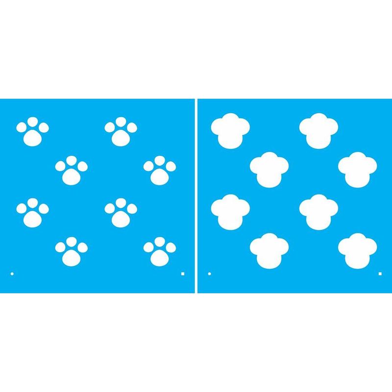 Stencil Pintura Patinhas 1898 14x14 Opa