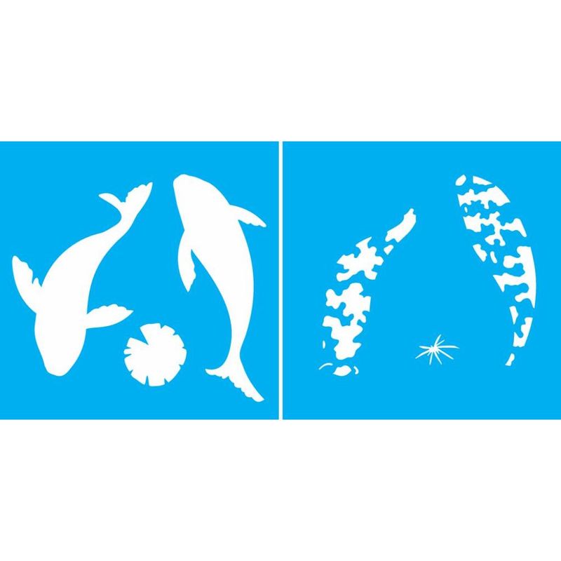Stencil Pintura Peixe 2026 14x14 Opa
