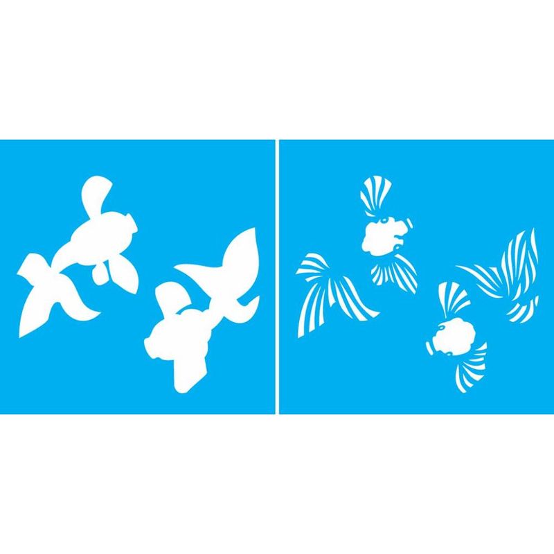 Stencil Pintura Peixe Ii 2027 14x14 Opa