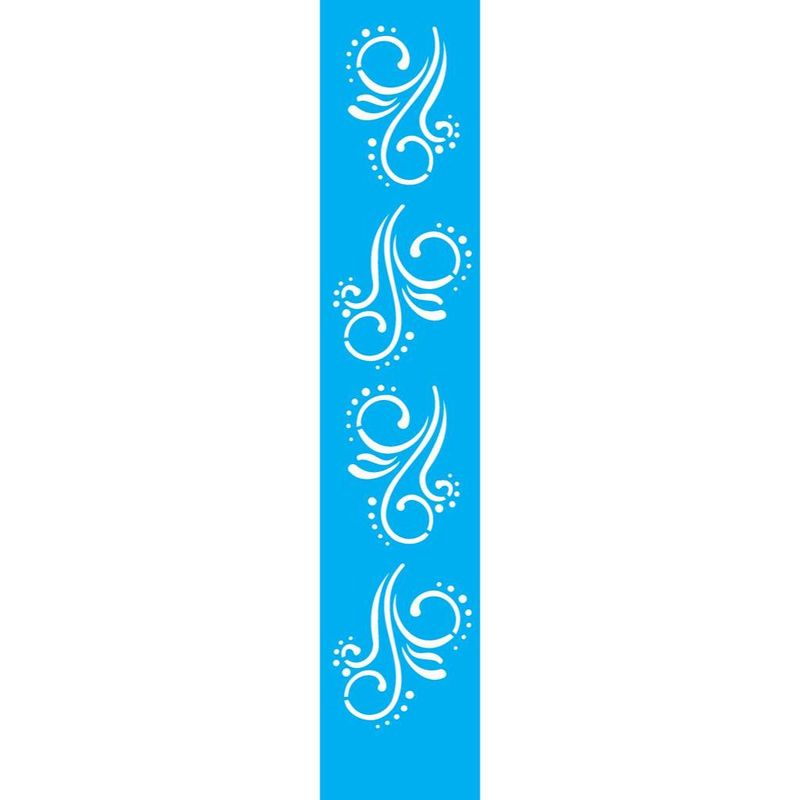 Stencil Simples Arabesco Opa 1072 6x30