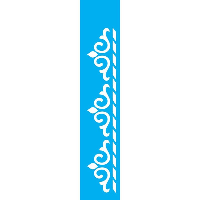 Stencil Simples Arabesco Ponta de Lança Ii Opa 1858 6x30
