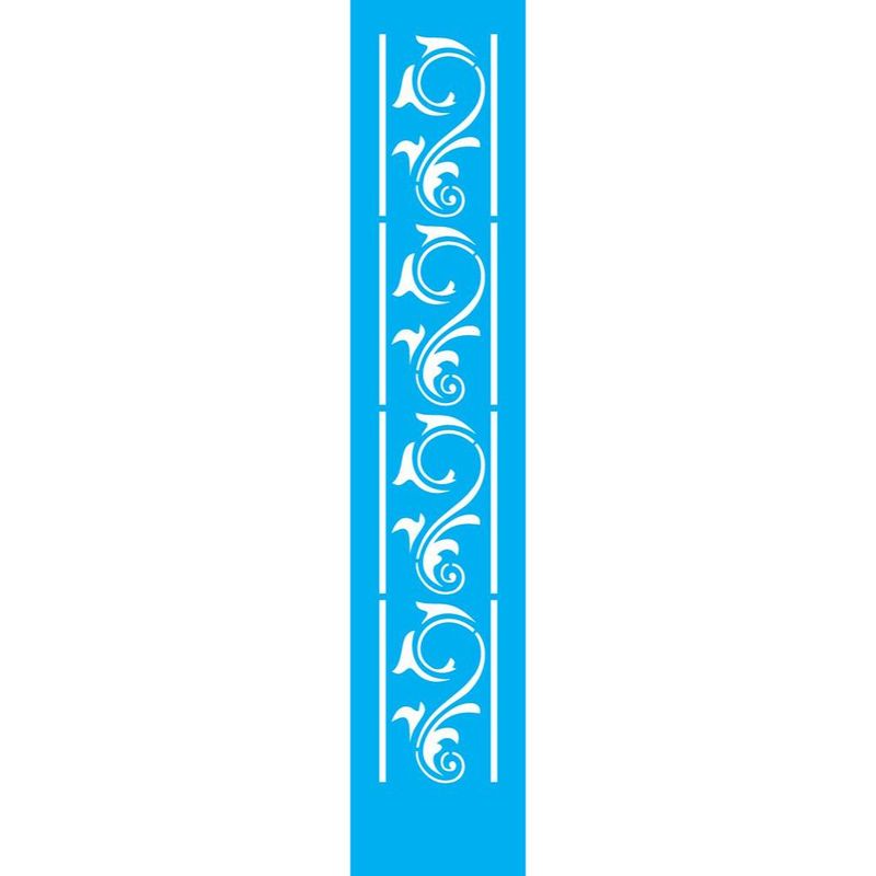 Stencil Simples Arabesco Curva Ii Opa 1936 6x30