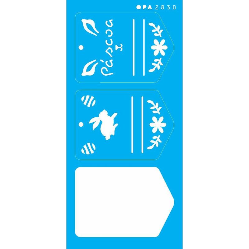 Stencil Simples Tag Pascoa I Opa 2830 7x15