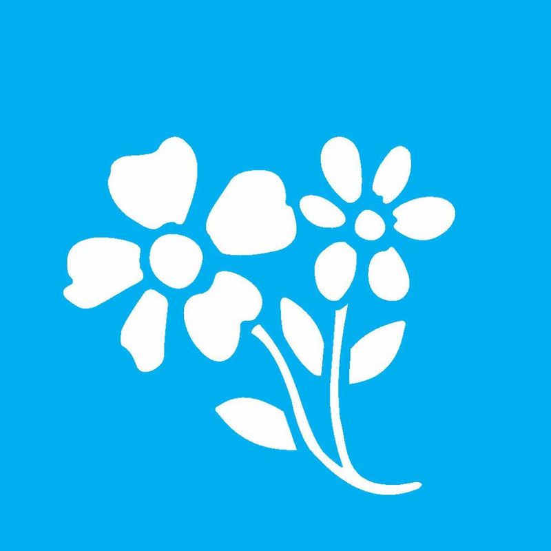Stencil Pintura Flores I Opa 0131 10x10