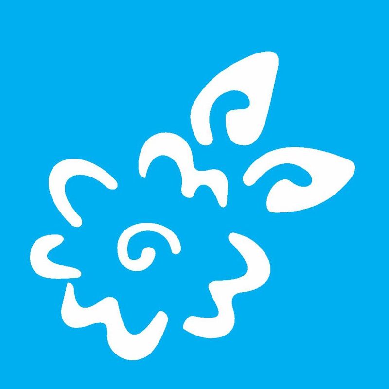 Stencil Pintura Flor Estilizada Opa 0147 10x10