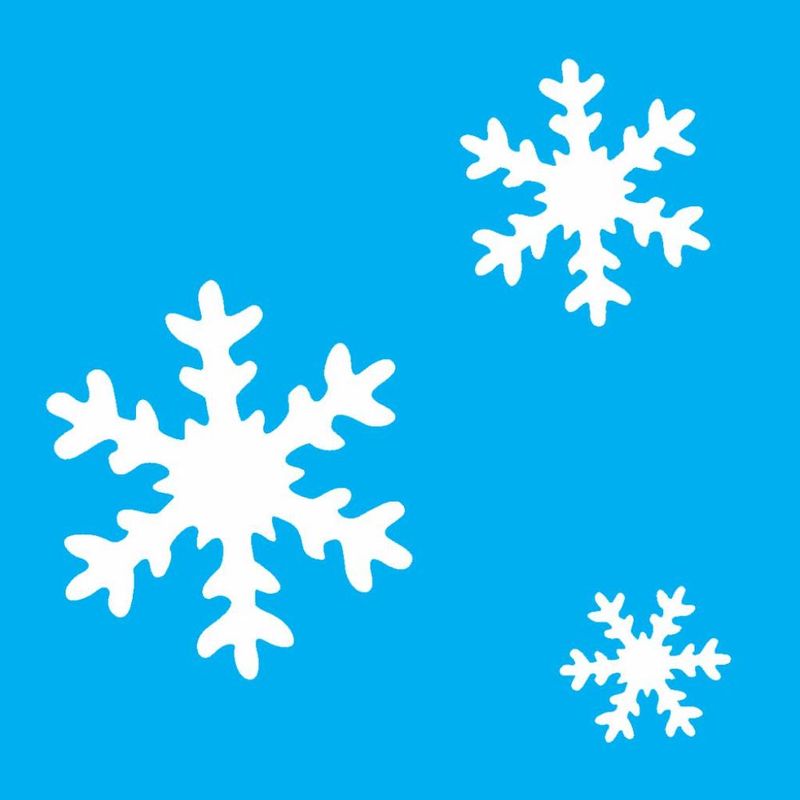 Stencil Pintura Floco de Neve Opa 0316 10x10