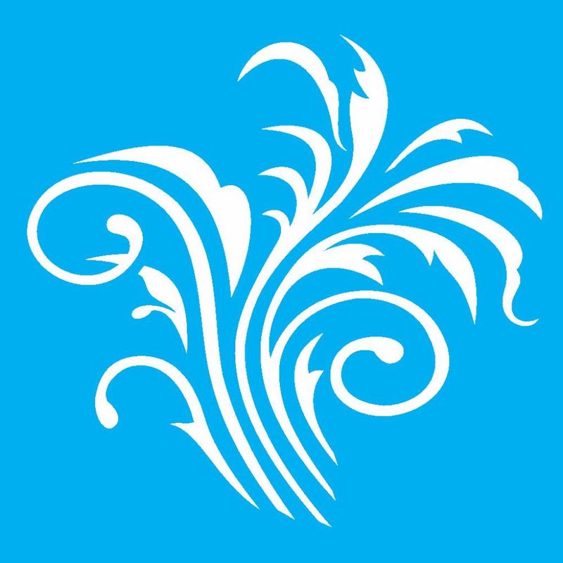 Stencil Pintura Folhagem Opa 0784 10x10