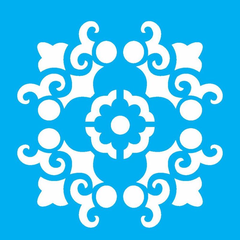 Stencil Pintura Mandala Arabesco Opa 1715 10x10