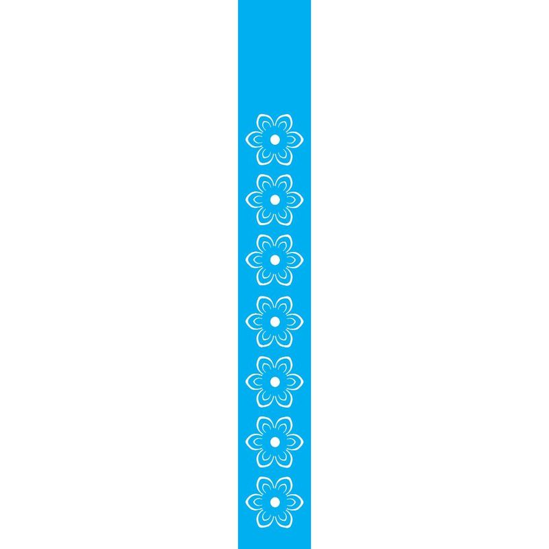 Stencil Pintura Flores Iii 0507 4x30 Opa