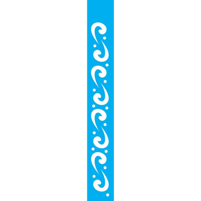 Stencil Pintura Arabesco Ondas 0508 4x30 Opa