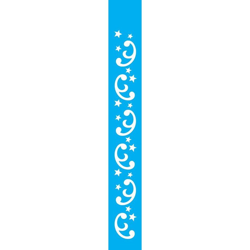 Stencil Pintura Arabescos Estrelas 1101 4x30 Opa