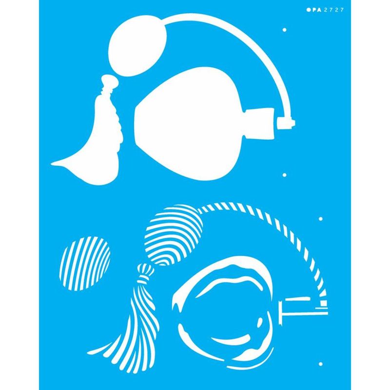Stencil Pintura Perfume 2727 20x25 Opa