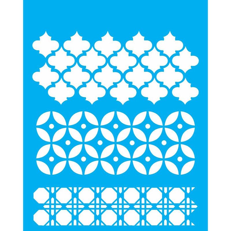 Stencil Pintura 3 Estampas 1086 20x25 Opa