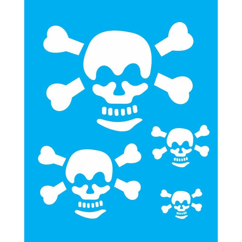 Stencil Pintura Caveira 1155 20x25 Opa