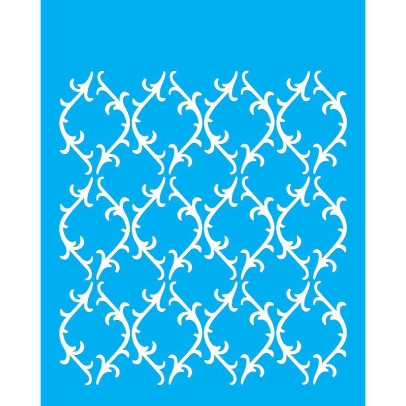 Stencil Pintura Estamparia Folhas 1158 20x25 Opa