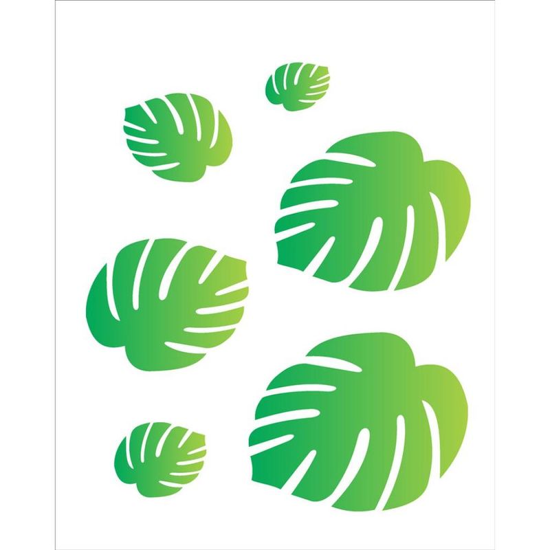 Stencil Pintura Folhas I 1160 20x25 Opa