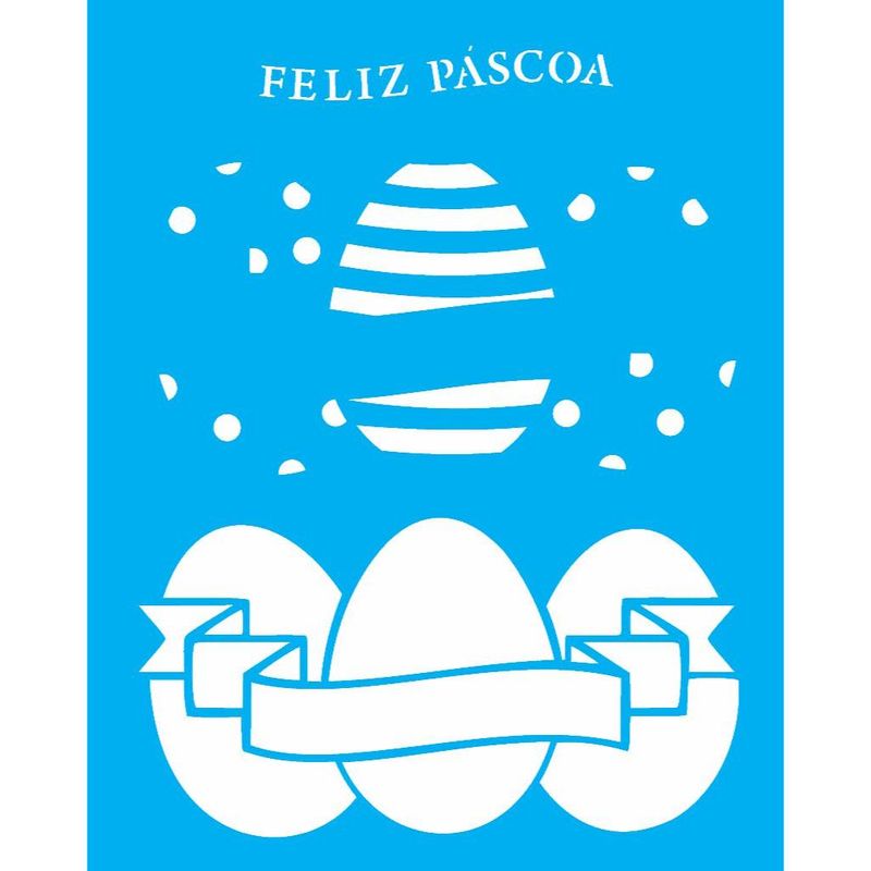 Stencil Pintura Ovos 1909 20x25 Opa